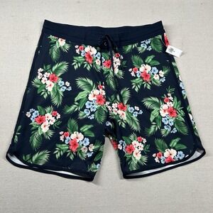 Old Navy Trunks Mens‎ 38 Tall Floral Board Shorts Linerless Tropical Performance